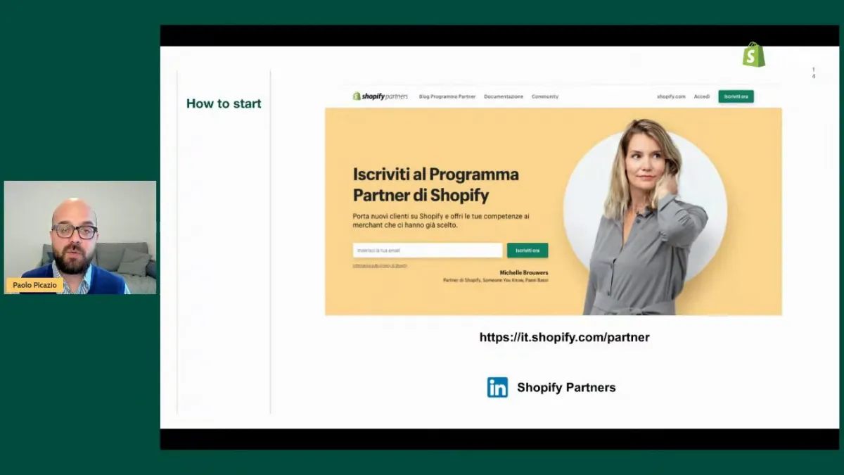 Shopify 2021: Partner Program | Tutti i materiali del Meetup