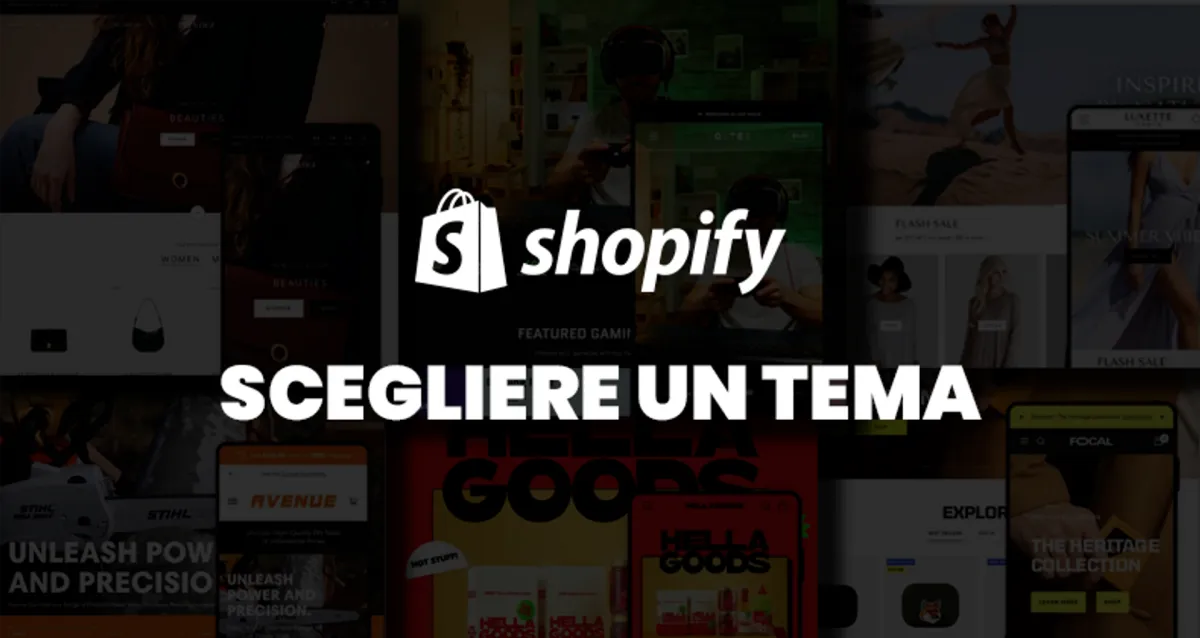 Scegliere un tema Shopify